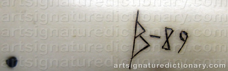 Authentic signature by Ingvar (Sami Artist) BACKLUND on artwork