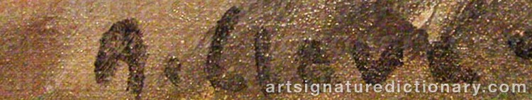 Signature by Agnes CLEVE