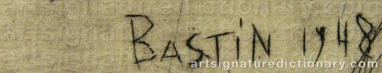 Signature by Louis BASTIN