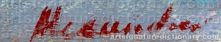 Authentic signature by Matthew ALEXANDER on Painting/Watercolour artwork