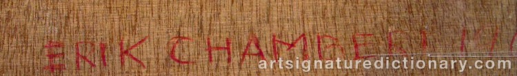 Signature by Erik CHAMBERT