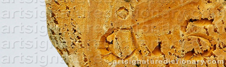 Authentic signature by Åke SUNDQVIST on  artwork