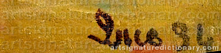 Signature by Maximilien LUCE