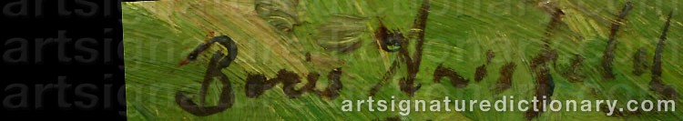 Signature by Boris Israelovich ANISFELD