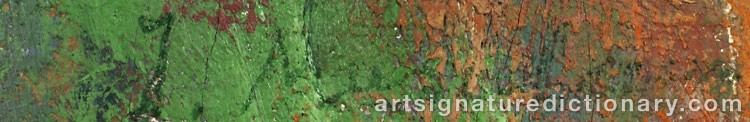 Authentic signature by Ion MUSCELEANU on artwork
