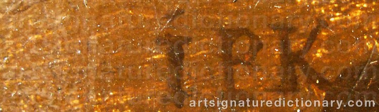 Signature by Johan Philip KORN