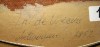 Close-up details showing Knud Larsen BERGSLIEN signature forgery characteristics