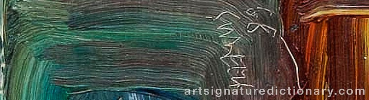Authentic signature by Teemu SAUKKONEN on artwork