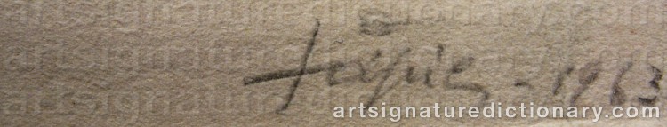Signature by Antoni TAPIES