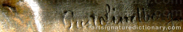 Signature by Gusten LINDBERG