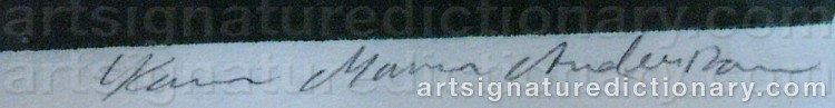 Signature by Karin ‘Mamma’ ANDERSSON