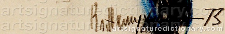 Signature by Vladimir Nikolaevich NEMUKHIN