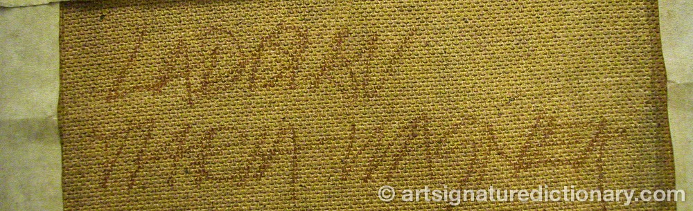 Authentic signature by Ladislav Maria WAGNER on Painting/Watercolour artwork