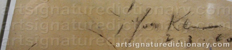 Signature by Yves KLEIN