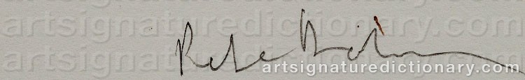 Authentic signature by Peter DOHERTY on  artwork