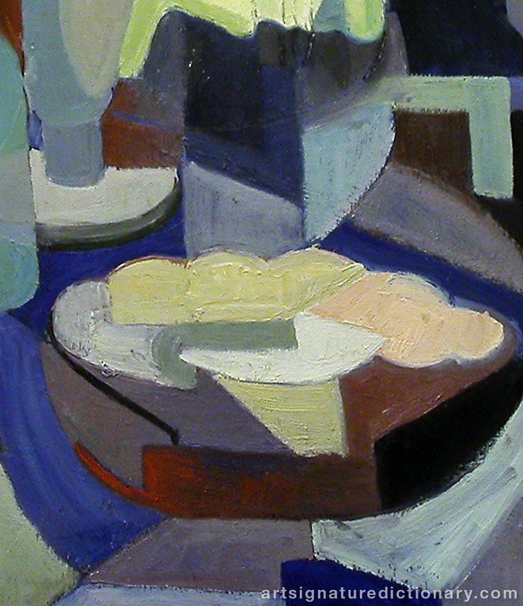 Close-up details showing Pablo PICASSO signature forgery characteristics