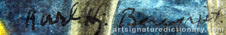 Signature by Karl Hjalmar BERGQVIST