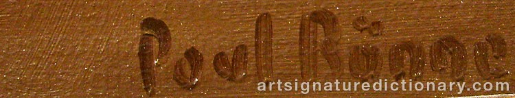 Authentic signature by Kai Jeppe DREWS on  artwork