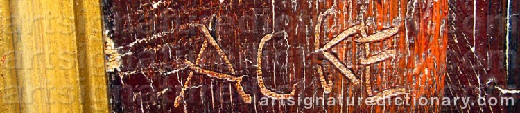 Signature by Johan Axel Gustaf ‘Jag Acke’ ACKE