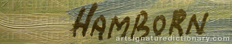 Signature by Axel HAMBORN