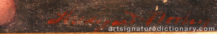 Authentic signature by Hildegard NORBERG on  artwork