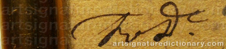 Signature by Fritz Von DARDEL