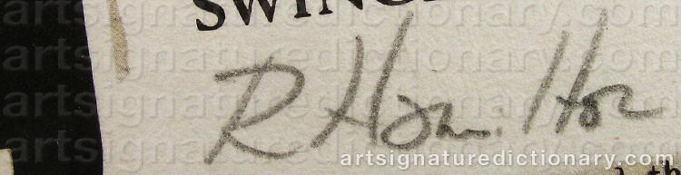 Signature by Richard HAMILTON