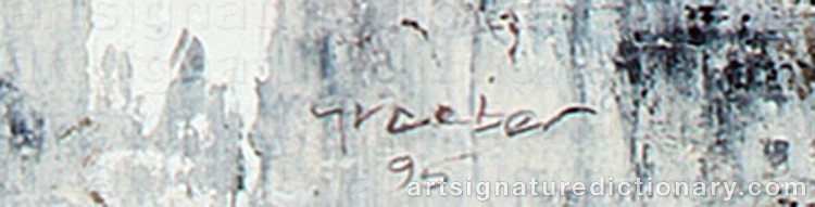 Authentic signature by Larry GRAEBER on Painting/Watercolour artwork