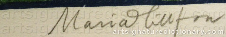 Signature by Maria HILLFON