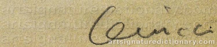 Signature by Alfred LENICA