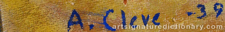 Signature by Agnes CLEVE