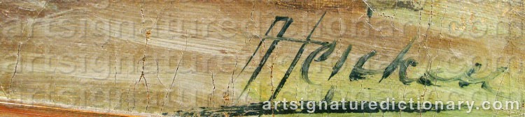Signature by Arthur HEICKELL