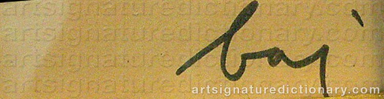 Signature by Enrico BAJ