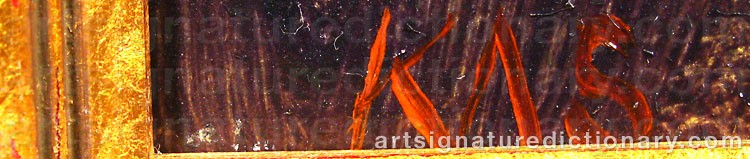 Authentic signature by Kjell Arne SUNDBERG on  artwork