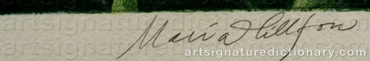 Signature by Maria HILLFON