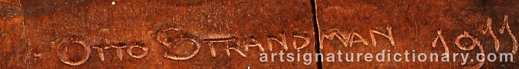 Signature by Otto STRANDMAN