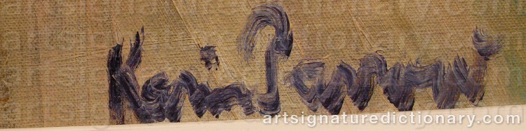 Signature by Karin PARROW