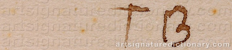 Authentic signature by Torsten BERGMARK on artwork