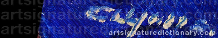 Signature by Jan Sigfrid Alfons ‘S. Alfons’ CARLSSON