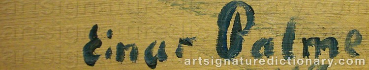 Signature by Einar PALME
