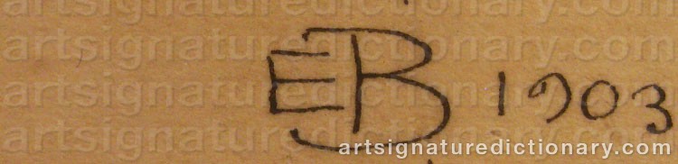 Signature by Elsa BESKOW