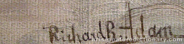 Signature by Richard Benno ADAM