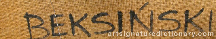 Signature by Zdzislaw BEKSINSKI