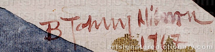 Signature by Bert Johnny NILSSON