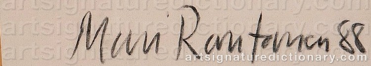 Signature by Mari RANTANEN