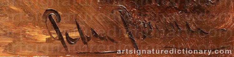 Authentic signature by Peter BROUWER on artwork
