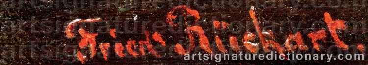 Authentic signature by Friedrich RÜCKERT on  artwork