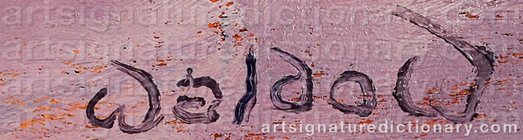 Signature by Harry WALDOW