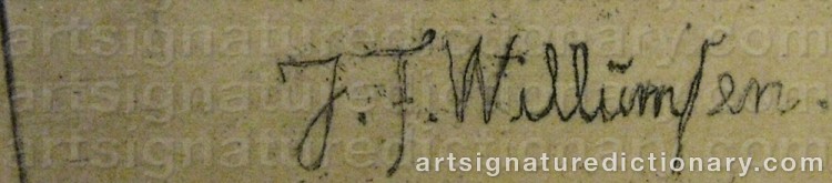 Signature by Jens-Ferdinand WILLUMSEN