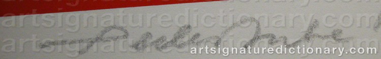 Signature by Peder DUKE